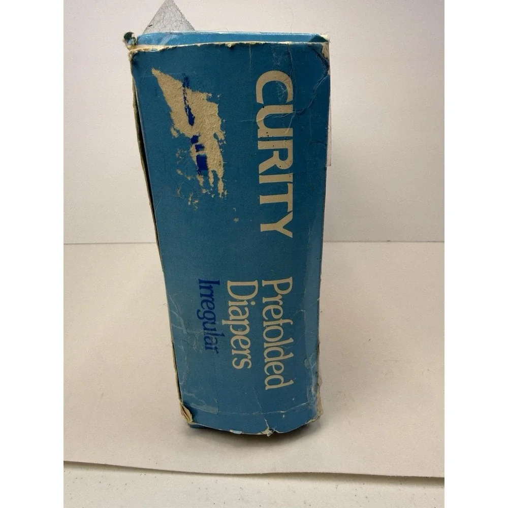 Vintage Box Curity Diapers Gauze Cloth 14.5X20.5 Baby OPEN BOX  Of 12 Prefold